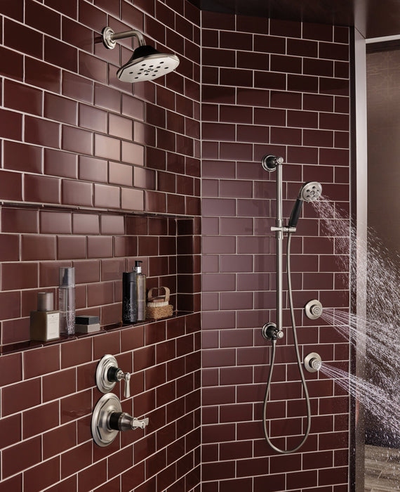 Brizo Essential Shower 88761 H2Okinetic Multi-function Slide Bar Handshower, luxe nickel matte black - view 3