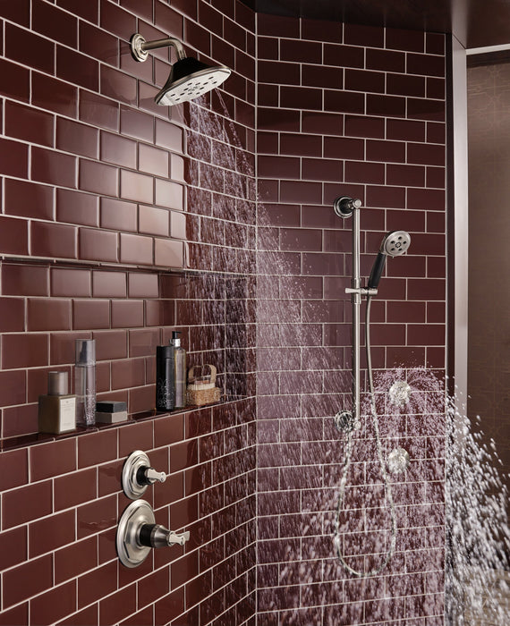 Brizo Essential Shower 88761 H2Okinetic Multi-function Slide Bar Handshower, luxe nickel matte black - view 4