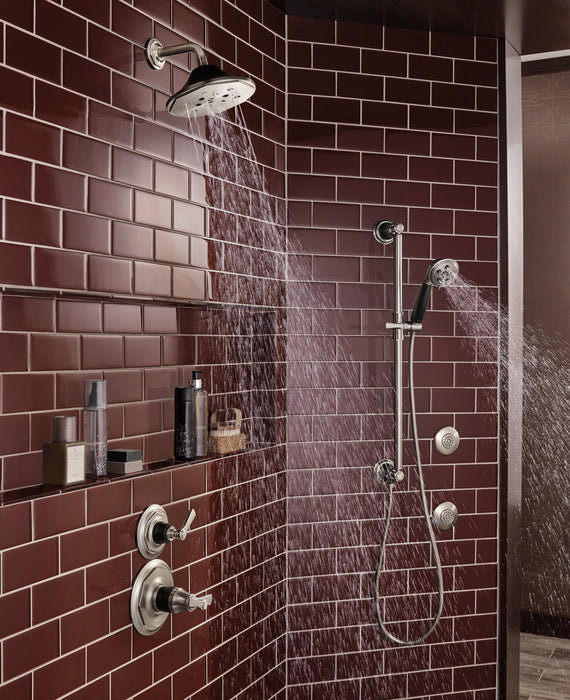 Brizo Essential Shower 88761 H2Okinetic Multi-function Slide Bar Handshower, luxe nickel matte black - view 5