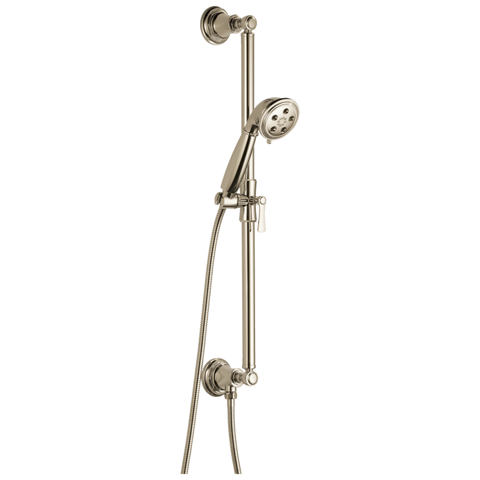 Brizo Essential Shower 88761 H2Okinetic Multi-function Slide Bar Handshower, polished nickel