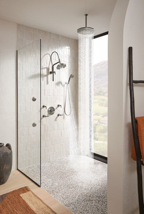 Brizo Litze 88835 Wall Mount Handshower with H2OKINETIC Technology, luxe steel - view 3