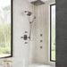 Brizo Essential Shower 87406 7” Linear Square H2Okinetic Multi-Function Wall Mount Shower Head - 2.5 GPM, brilliance...