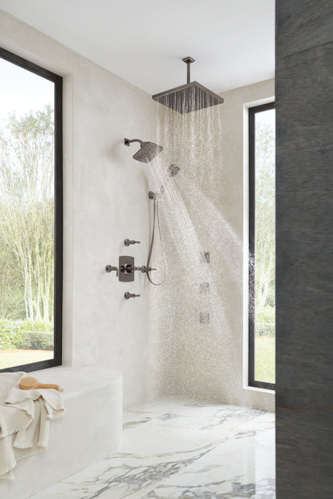 Brizo Essential Shower 87406 7” Linear Square H2Okinetic Multi-Function Wall Mount Shower Head - 2.5 GPM