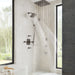 Brizo Essential Shower 87406 7” Linear Square H2Okinetic Multi-Function Wall Mount Shower Head - 2.5 GPM, brilliance...