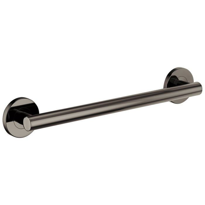 Brizo 69475 18" Linear Round Grab Bar, brilliance black onyx