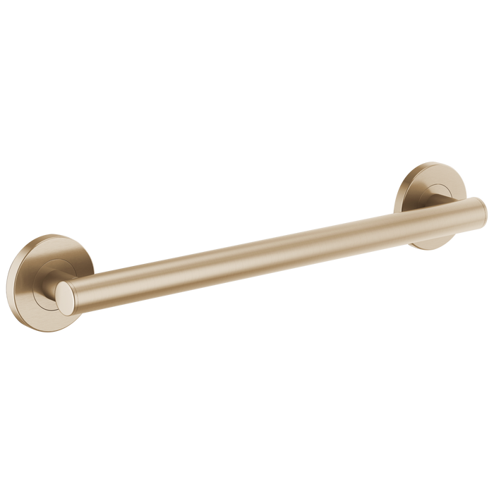 Brizo 69475 18" Linear Round Grab Bar, luxe gold