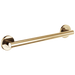 Brizo 69475 18" Linear Round Grab Bar, polished gold