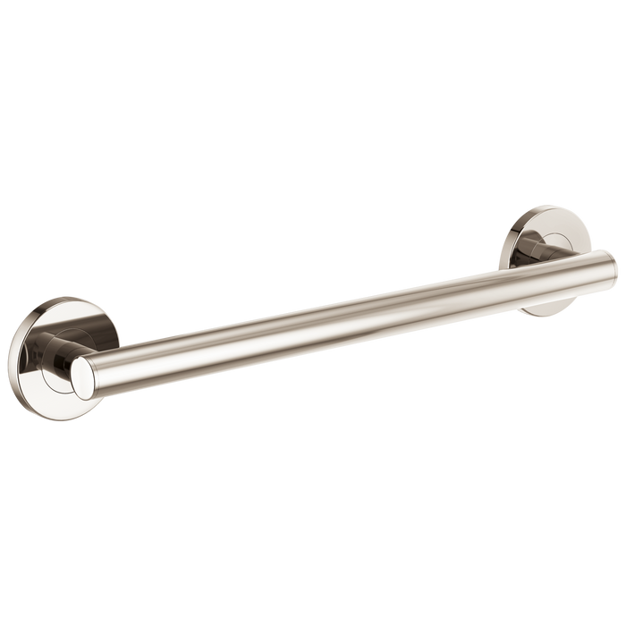 Brizo 69475 18" Linear Round Grab Bar, polished nickel