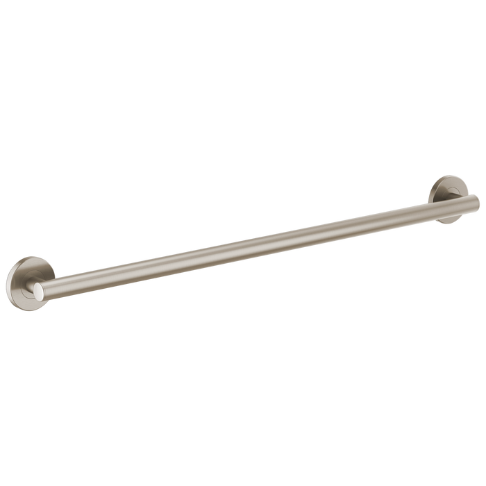 Brizo 693675 36" Linear Round Grab Bar, luxe nickel