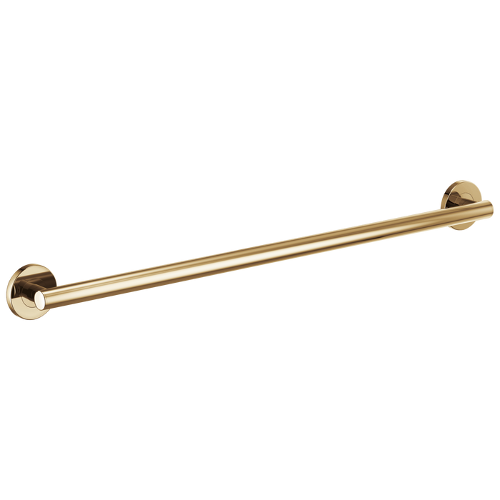 Brizo 693675 36" Linear Round Grab Bar, polished gold