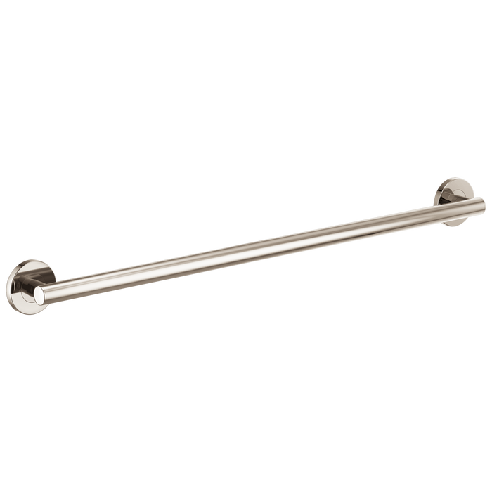 Brizo 693675 36" Linear Round Grab Bar, polished nickel