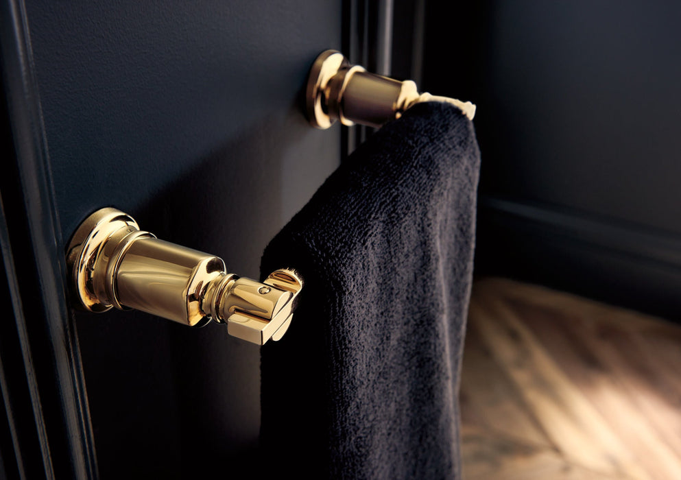 Brizo Invari 694776 8" Towel Bar, polished gold - view 2