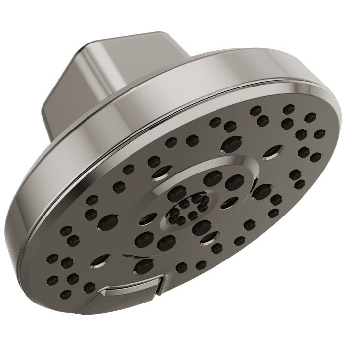 Brizo Levoir 87498 H2OKINETIC Round Multi-Function Showerhead, brilliance black onyx
