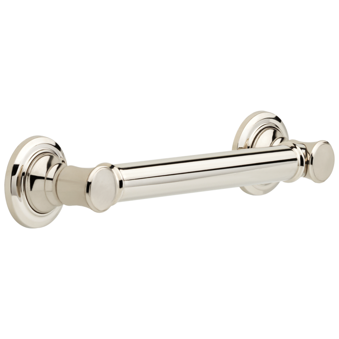 Brizo 69210 12" Classic Grab Bar, polished nickel