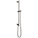 Brizo Essential Shower 74792 Linear Round Slide Bar With Hose, brilliance black onyx