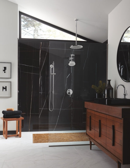 Brizo Essential Shower 74792 Linear Round Slide Bar With Hose, chrome - view 4