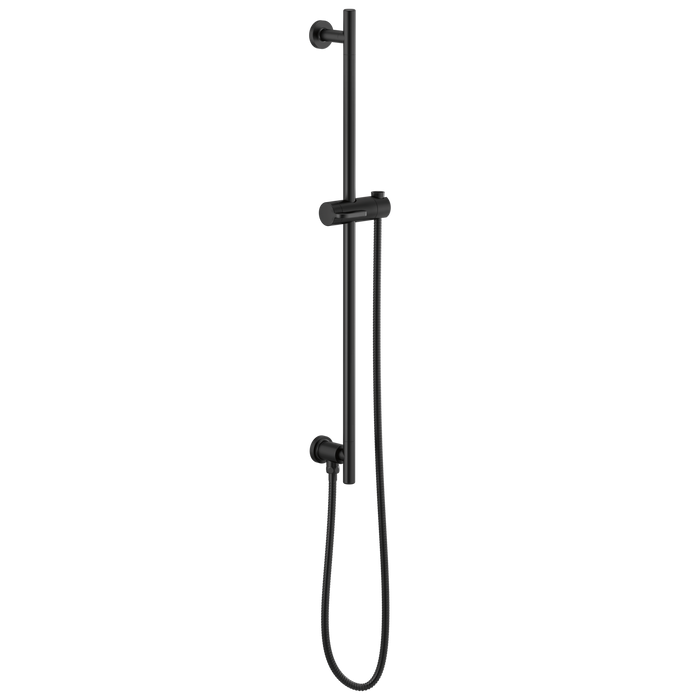 Brizo Essential Shower 74792 Linear Round Slide Bar With Hose, matte black