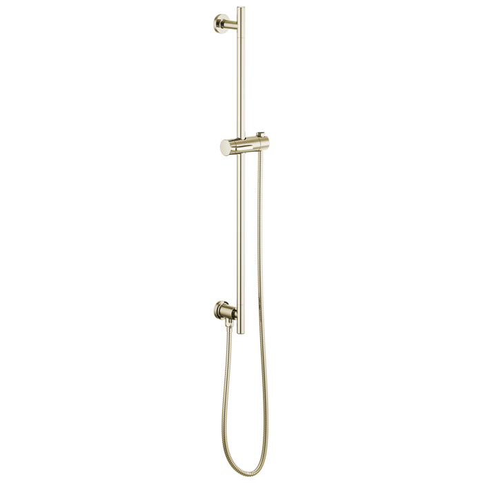 Brizo Essential Shower 74792 Linear Round Slide Bar With Hose, polished nickel