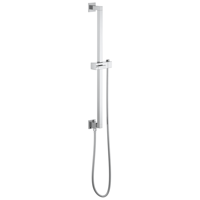 Brizo Essential Shower 74799 Linear Square Slide Bar With Hose, chrome