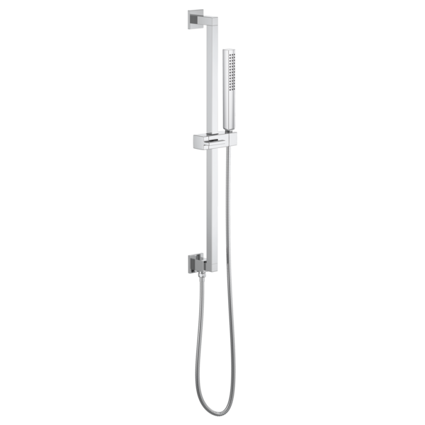 Brizo Essential Shower 74799 Linear Square Slide Bar With Hose, chrome - view 2