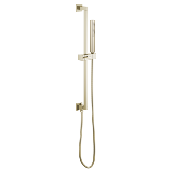 Brizo Essential Shower 74799 Linear Square Slide Bar With Hose, polished nickel - view 2