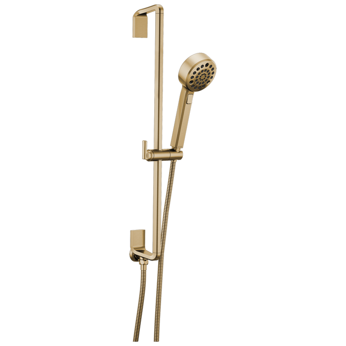 Brizo Levoir 88798 H2OKINETIC Multi-Function Slide Bar Handshower, luxe gold