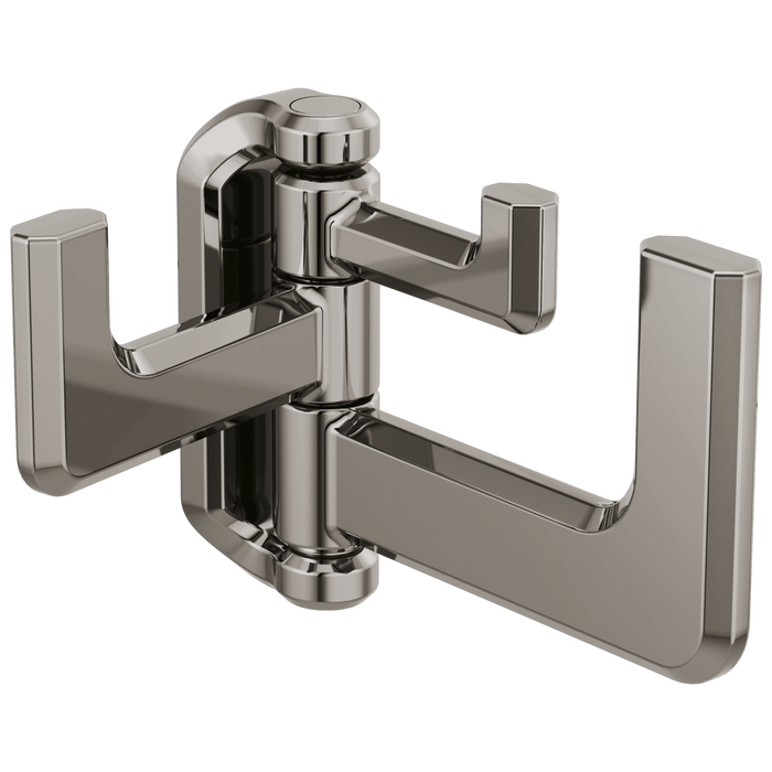 Brizo Levoir 693597 Hinged Robe Hook, brilliance black onyx