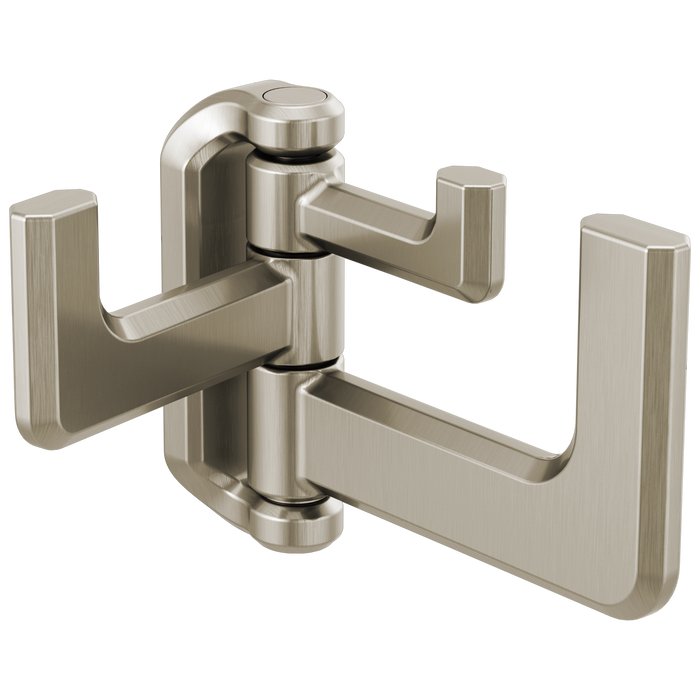 Brizo Levoir 693597 Hinged Robe Hook, luxe nickel