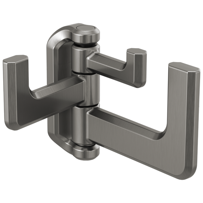 Brizo Levoir 693597 Hinged Robe Hook, luxe steel