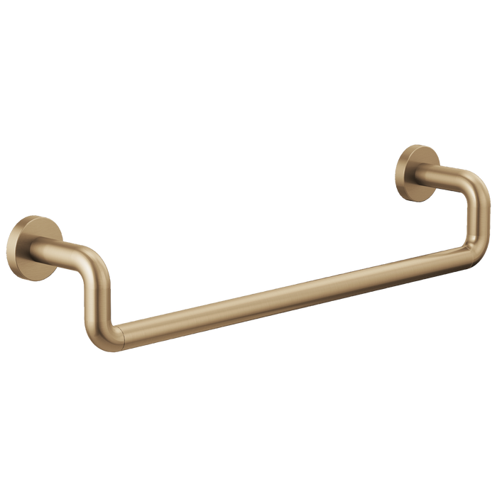 Brizo Litze 691835 18" Towel Bar, luxe gold