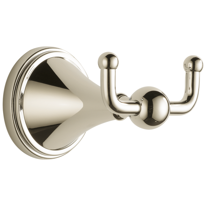 Brizo Brizo Traditional 69535 Double Robe Hook, polished nickel