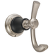 Brizo Rook 693561 Double Robe Hook, luxe nickel matte black