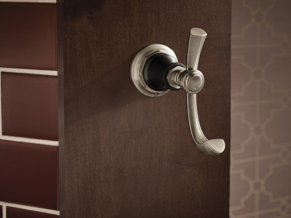 Brizo Rook 693561 Double Robe Hook, luxe nickel matte black - view 3