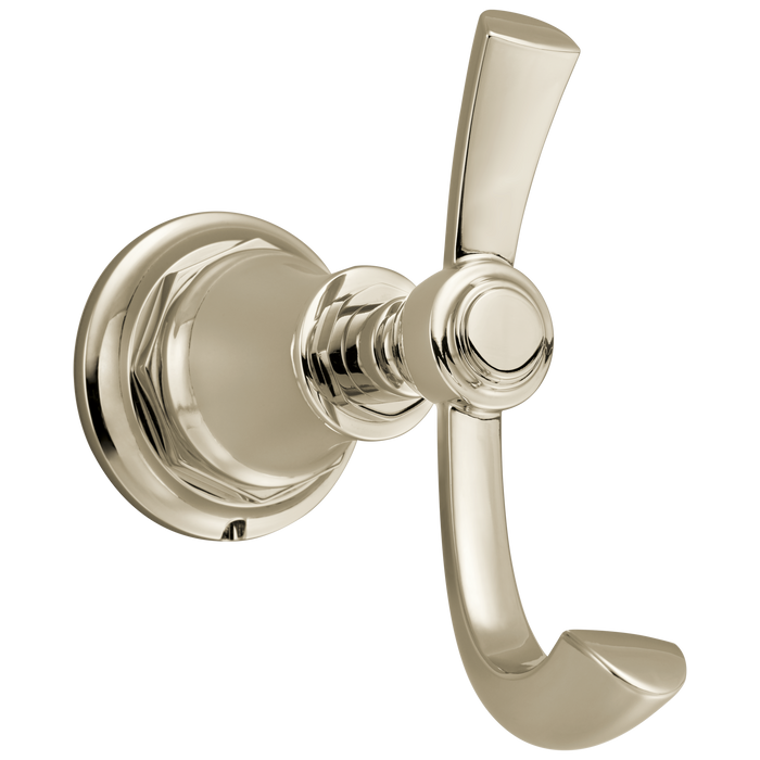 Brizo Rook 693561 Double Robe Hook, polished nickel