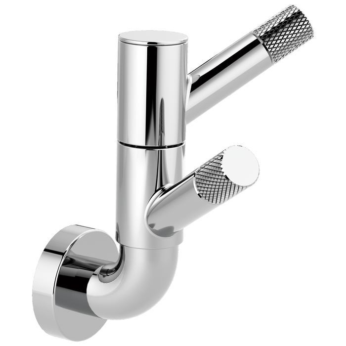 Brizo Litze 693537 Rotating Double Robe Hook With Knurling