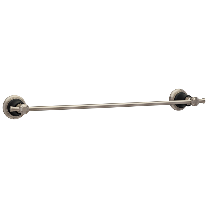 Brizo Rook 691861 18" Towel Bar, luxe nickel matte black