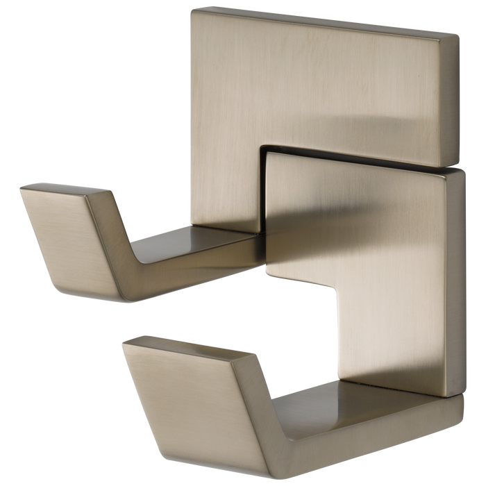 Brizo Siderna 693580 Double Robe Hook, brushed nickel