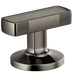 Brizo Kintsu HI5306 Widespread Lavatory Knob with Concrete Inlay Handle Kit, brilliance black onyx 3