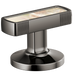Brizo Kintsu HI5306 Widespread Lavatory Knob with Concrete Inlay Handle Kit, brilliance black onyx