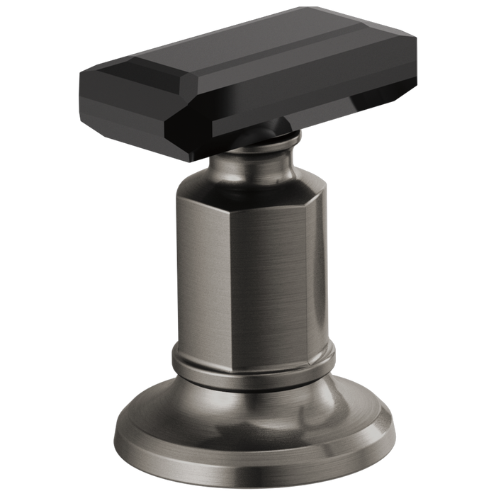 Brizo Invari HK5376 Widespread Lavatory Black Crystal Knob Handle Kit