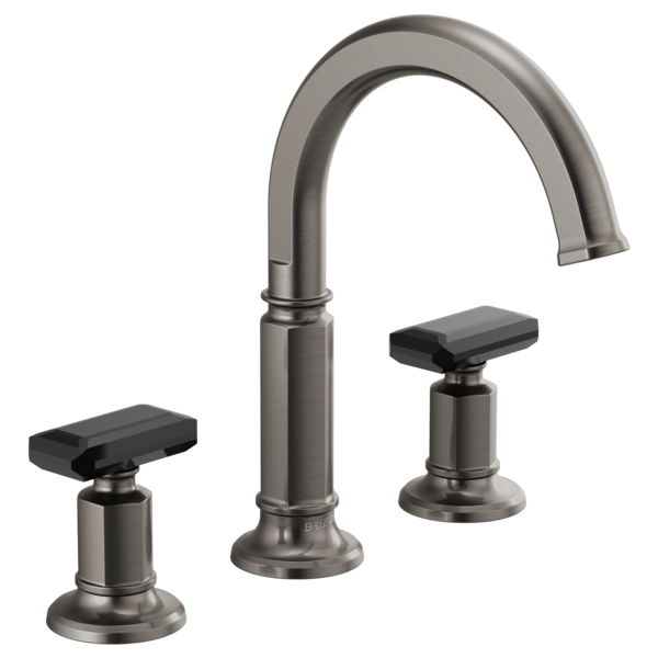 Brizo Invari HK5376 Widespread Lavatory Black Crystal Knob Handle Kit
