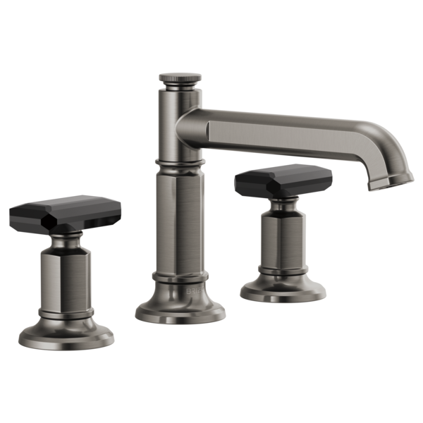 Brizo Invari HK5376 Widespread Lavatory Black Crystal Knob Handle Kit