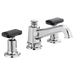Brizo Invari HK5376 Widespread Lavatory Black Crystal Knob Handle Kit, polished chrome black crystal - view 5
