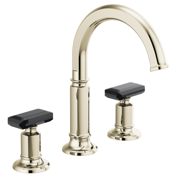 Brizo Invari HK5376 Widespread Lavatory Black Crystal Knob Handle Kit