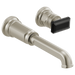 Brizo Invari HK5876 Wall Mount Lavatory Black Crystal Knob Handle Kit, luxe nickel black crystal - view 2