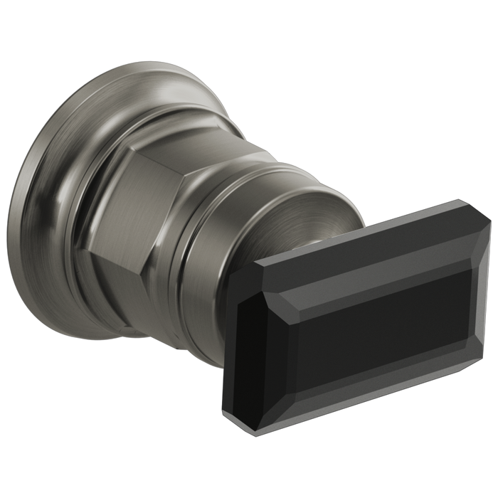 Brizo Invari HK5876 Wall Mount Lavatory Black Crystal Knob Handle Kit