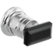 Brizo Invari HK5876 Wall Mount Lavatory Black Crystal Knob Handle Kit, polished chrome black crystal