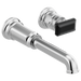 Brizo Invari HK5876 Wall Mount Lavatory Black Crystal Knob Handle Kit, polished chrome black crystal - view 2