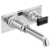 Brizo Invari HK5876 Wall Mount Lavatory Black Crystal Knob Handle Kit, polished chrome black crystal - view 3