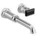 Brizo Invari HK5876 Wall Mount Lavatory Black Crystal Knob Handle Kit, polished chrome black crystal - view 5